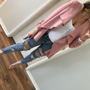 Elegant Pink Women's Blazer